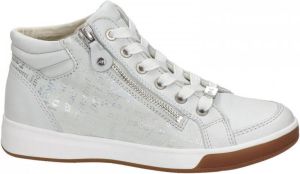 Ara hoge leren veterschoenen wit