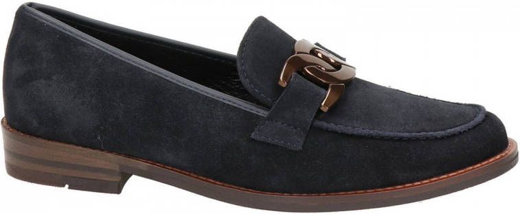 Ara Kent suède loafers donkerblauw