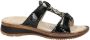 Ara Slippers Hawaï sleehak zomerschoen pantoffels met klittenband - Thumbnail 1