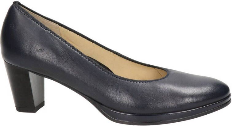 Ara leren pumps donkerblauw