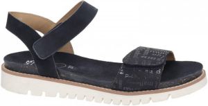 Ara leren sandalen donkerblauw