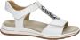 Ara 1234826~~~~~~~~~~~~~~~~~~~~~~~ Platte sandalenDames Sandalen Wit beige - Thumbnail 1