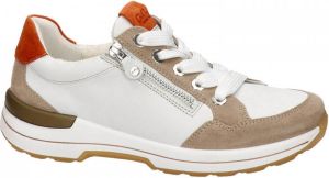 Ara leren veterschoenen wit beige