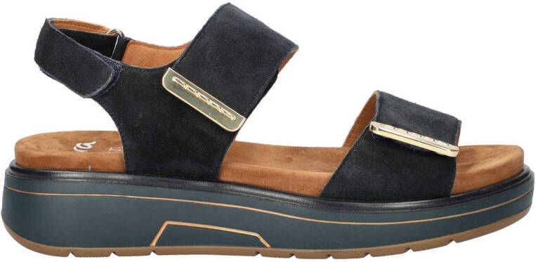 Ara Lucca suède sandalen donkerblauw