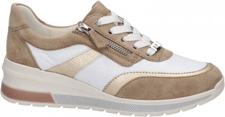 Ara Neapel Tron leren sneakers wit beige