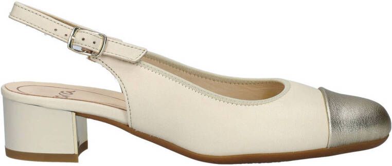 Ara Nizza 2.0 leren slingback pumps beige