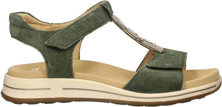 Ara Osaka suède sandalen groen