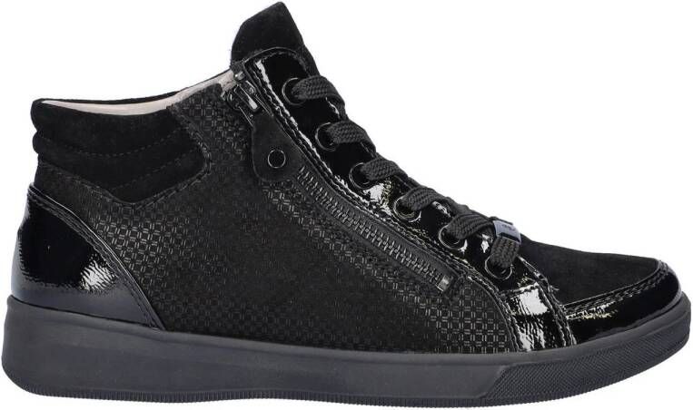 Ara Rome Hightop lakleren sneakers zwart
