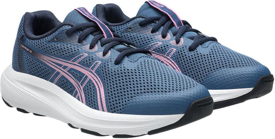 ASICS Contend 10 mesh hardloopschoenen blauw roze - Foto 2
