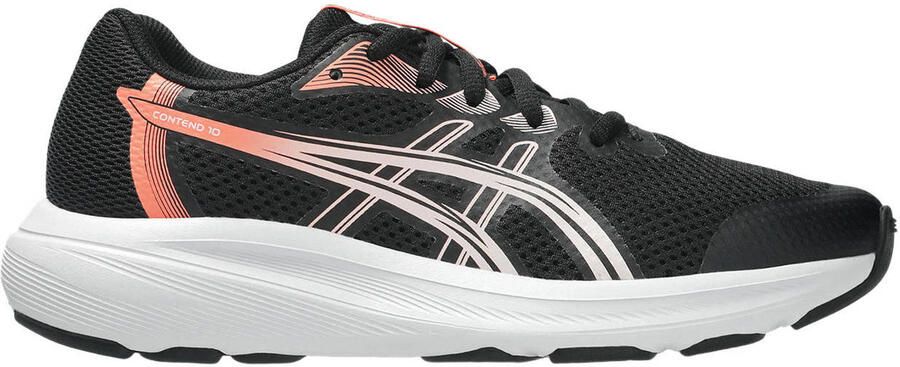 ASICS Contend 10 mesh hardloopschoenen zwart oranje