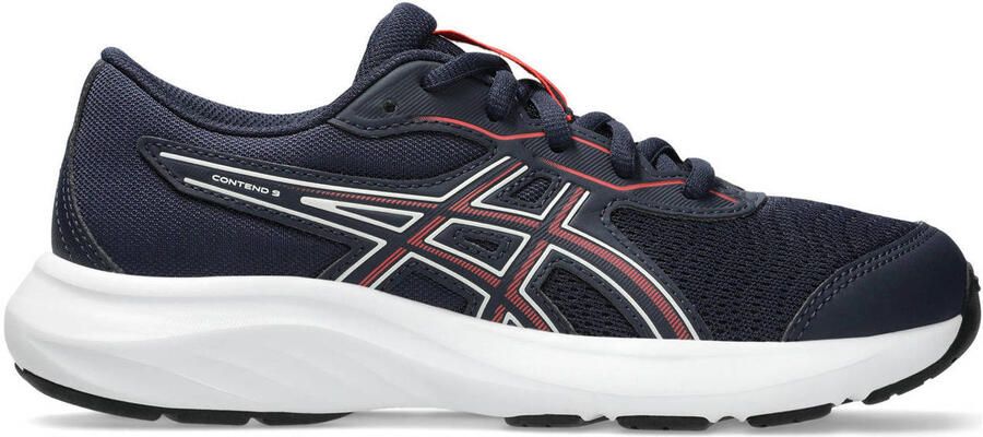 ASICS Contend 9 GS hardloopschoenen zwart rood