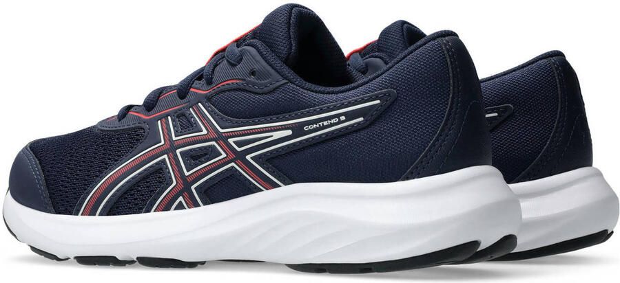 ASICS Contend 9 GS hardloopschoenen zwart rood