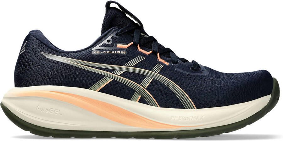 ASICS Gel-Cumulus 28 mesh hardloopschoenen antraciet aqua