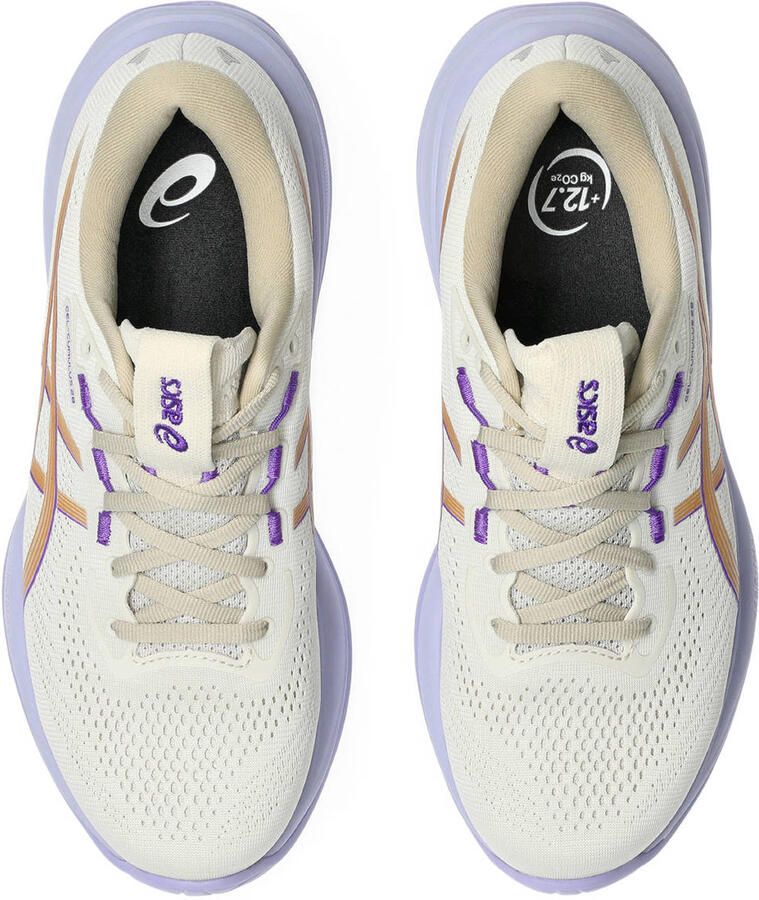 ASICS Gel-Cumulus 28 mesh hardloopschoenen ecru lila - Foto 2