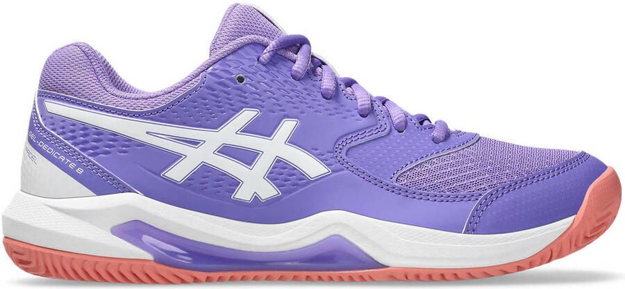 ASICS Gel-Dedicate 8 padel padelschoenen paars wit