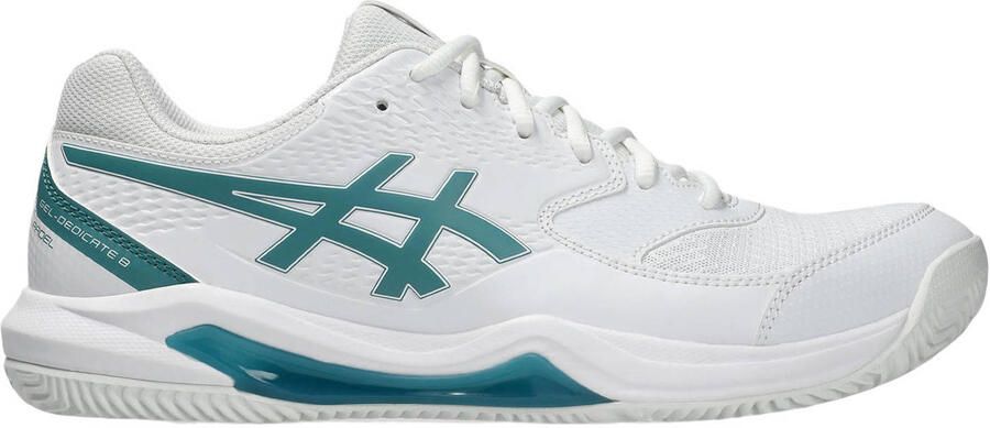 ASICS Gel-Dedicate 8 padelschoenen wit groen