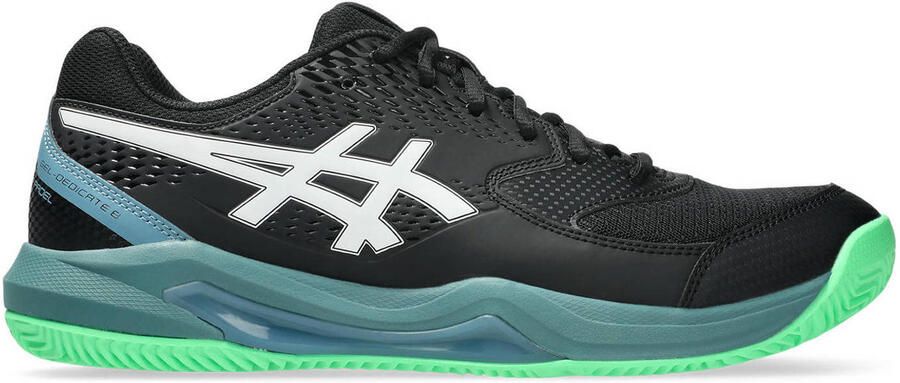 ASICS Gel-Dedicate 8 padelschoenen zwart groen