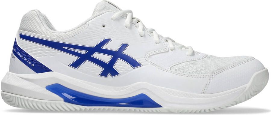 ASICS Gel-Dedicate tennischoenen wit kobaltblauw