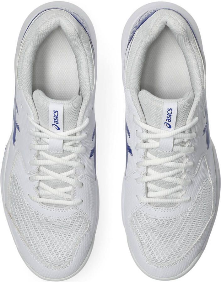ASICS Gel-Dedicate tennischoenen wit kobaltblauw