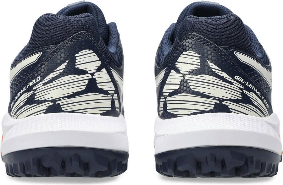 ASICS Gel-Lethal Field 2 hockeyschoenen donkerblauw ecru oranje - Foto 2