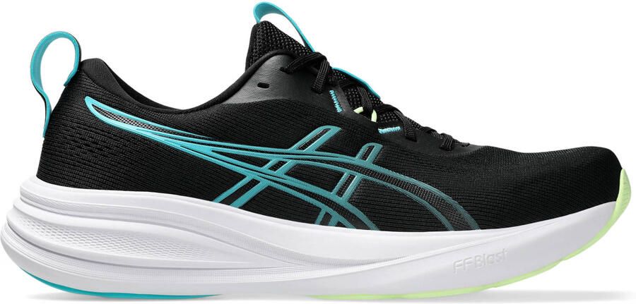 ASICS Gel-Pulse 17 mesh hardloopschoenen zwart lichtblauw