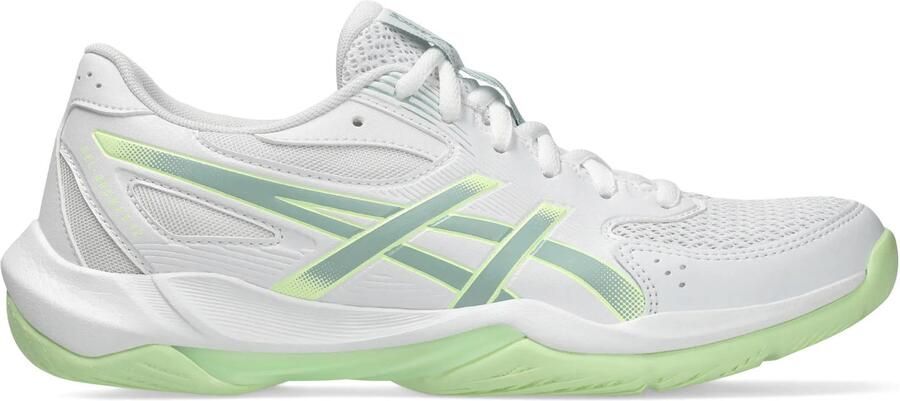 ASICS Gel-Rocket 12 mesh sportschoenen wit groen