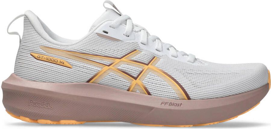 ASICS GT-1000 14 hardloopschoenen wit oranje oudroze