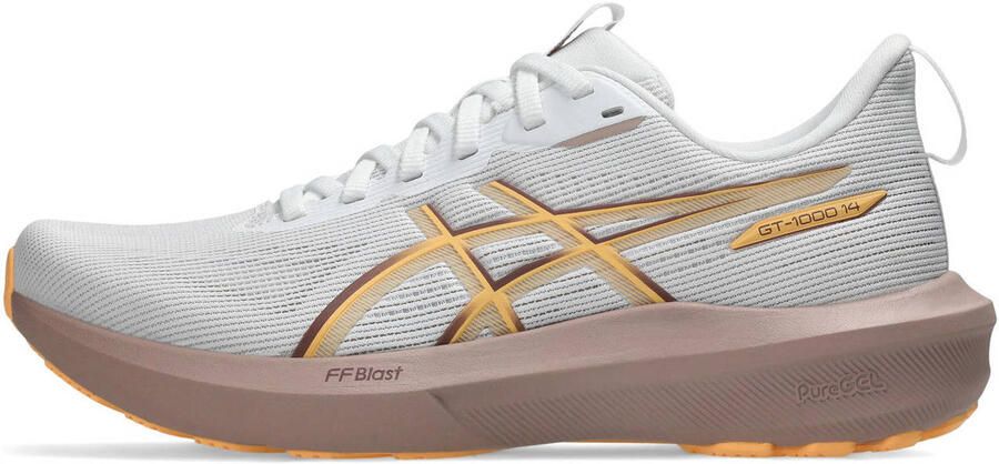 ASICS GT-1000 14 hardloopschoenen wit oranje oudroze - Foto 3