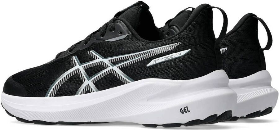 ASICS Kid's GT-1000 14 GS Hardloopschoenen zwart grijs - Foto 3