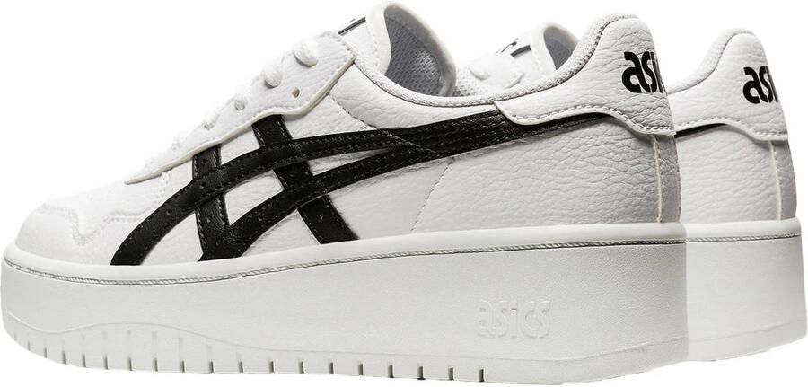ASICS Japan S imitatieleren sneakers met plateauzool wit zwart - Foto 3