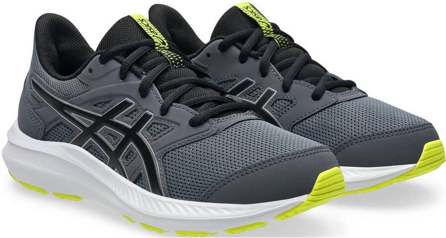 ASICS Jolt 4 hardloopschoenen grijs zwart geel