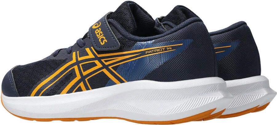 ASICS Patriot 14 hardloopschoenen donkerblauw oranje - Foto 3