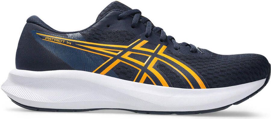ASICS Patriot 14 hardloopschoenen donkerblauw oranje