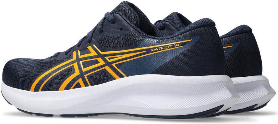 ASICS Patriot 14 hardloopschoenen donkerblauw oranje - Foto 3
