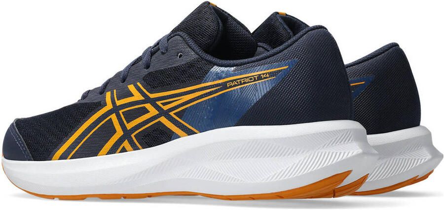 ASICS Patriot 14 hardloopschoenen donkerblauw oranje - Foto 3