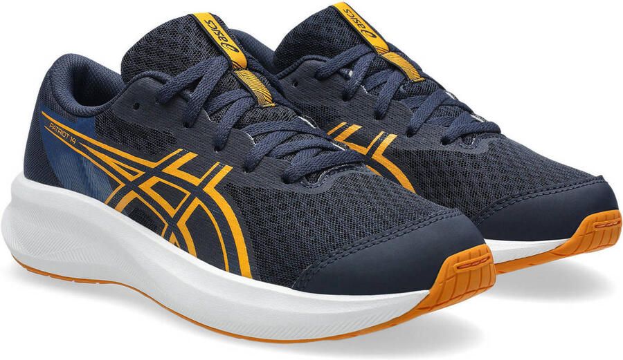 ASICS Patriot 14 hardloopschoenen donkerblauw oranje - Foto 2