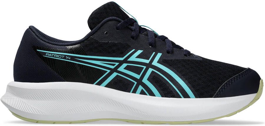 ASICS Patriot 14 mesh hardloopschoenen donkerblauw aqua