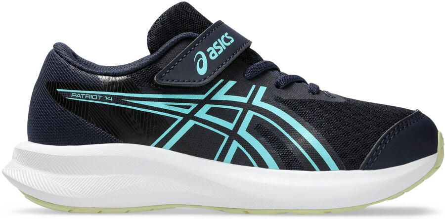ASICS Patriot mesh hardloopschoenen donkerblauw geel lichtblauw
