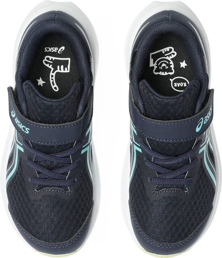 ASICS Patriot mesh hardloopschoenen donkerblauw geel lichtblauw - Foto 3