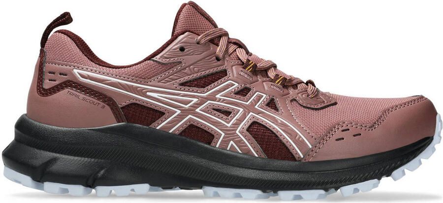 ASICS Trail Scout 3 hardloopschoenen oudroze donkerrood
