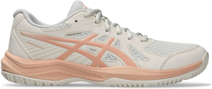 ASICS Upcourt 6 mesh sportschoenen ecru oranje