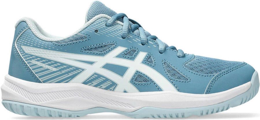 ASICS Upcourt 6 zaalsportschoenen blauw wit