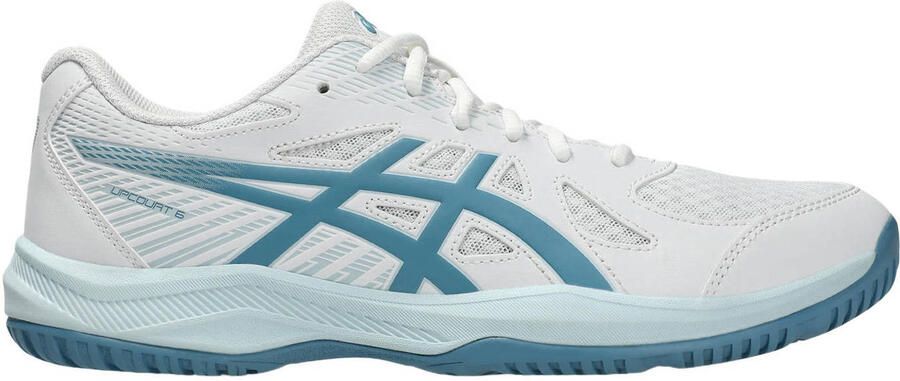 ASICS Upcourt 6 zaalsportschoenen wit lichtblauw