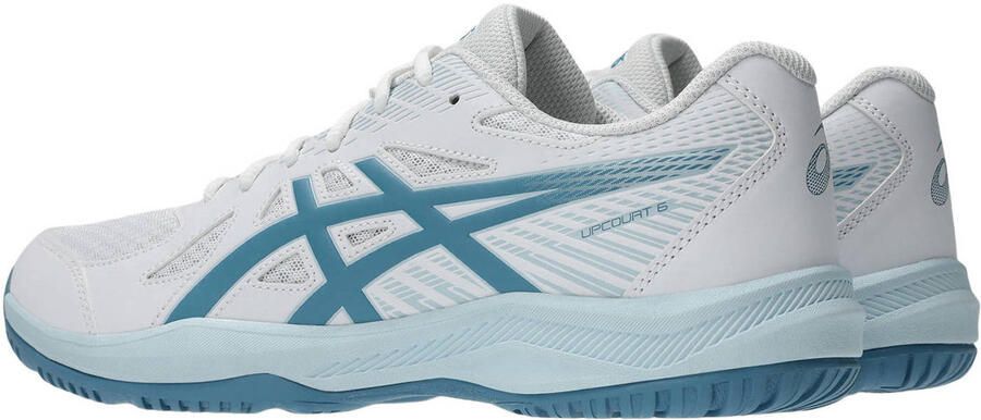 ASICS Upcourt 6 zaalsportschoenen wit lichtblauw - Foto 3