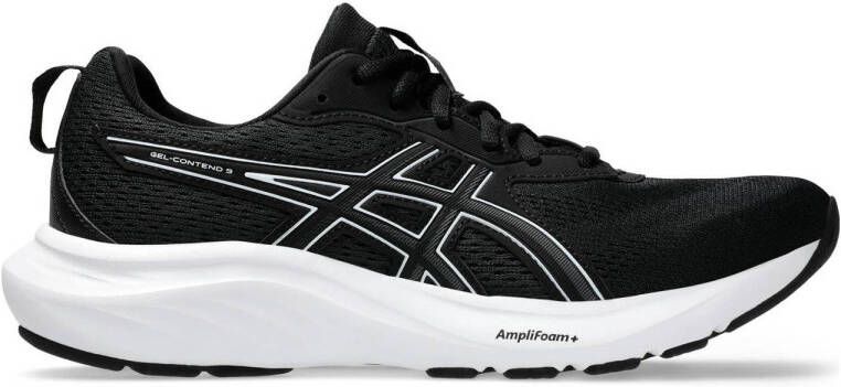 ASICS Contend 9 hardloopschoenen zwart wit