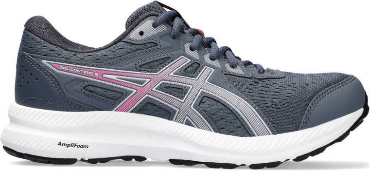 ASICS Gel-Contend 8 hardloopschoenen antraciet roze