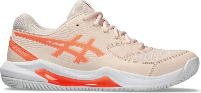 ASICS GEL DEDICATE 8 CLAY tennisschoenen roze oranje