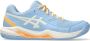 ASICS Gel-Dedicate padelschoenen lichtblauw ecru oranje - Thumbnail 1