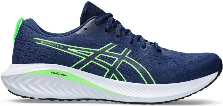 ASICS Gel-Excite 10 hardloopschoenen donkerblauw groen