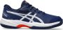 ASICS GEL GAME 9 GS CLAY OC tennisschoenen donkerblauw zilver oranje - Thumbnail 1